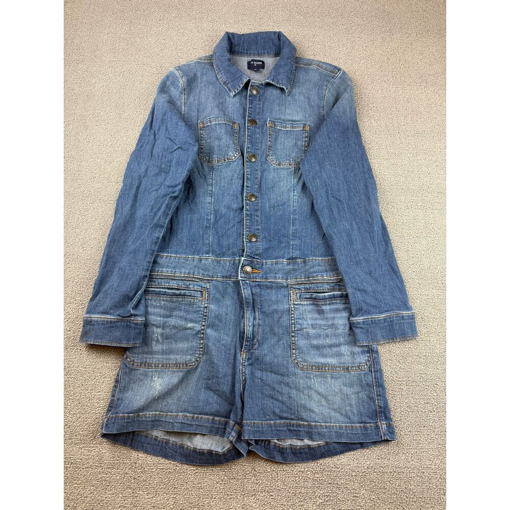 True Religion Women's Small Blue‎ Denim Jumpsuit Romper